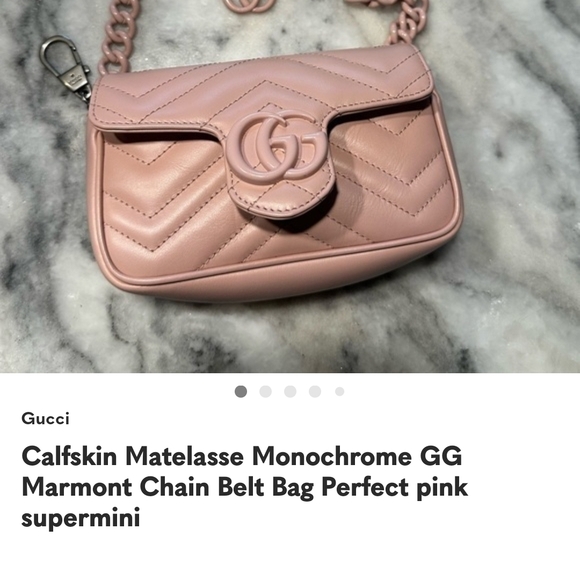 Gucci Pink Quilted Leather Shoulder Bag - Picture 12 of 12